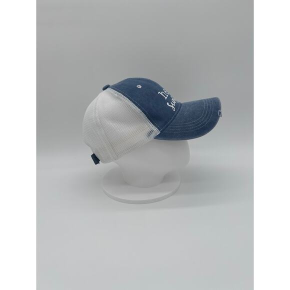 Hello Sunshine Blue and White Trucker Hat - Picture 2 of 4